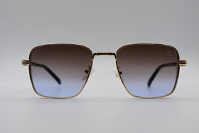 Maybach Luxury Square Sunglasses – Gold Metal Frame with Gradient Lenses | UV400 Protection | Unisex Premium Eyewear. Elvazon Store