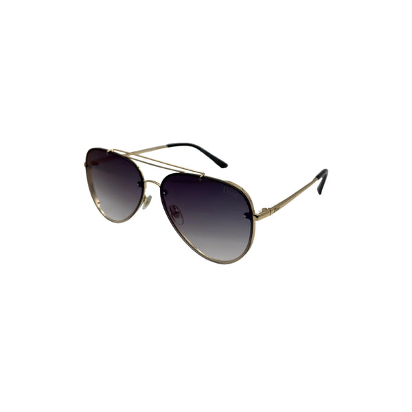 Dior Aviator Sunglasses – Gold Frame, Gradient Lens (Unisex) Elvazon Store