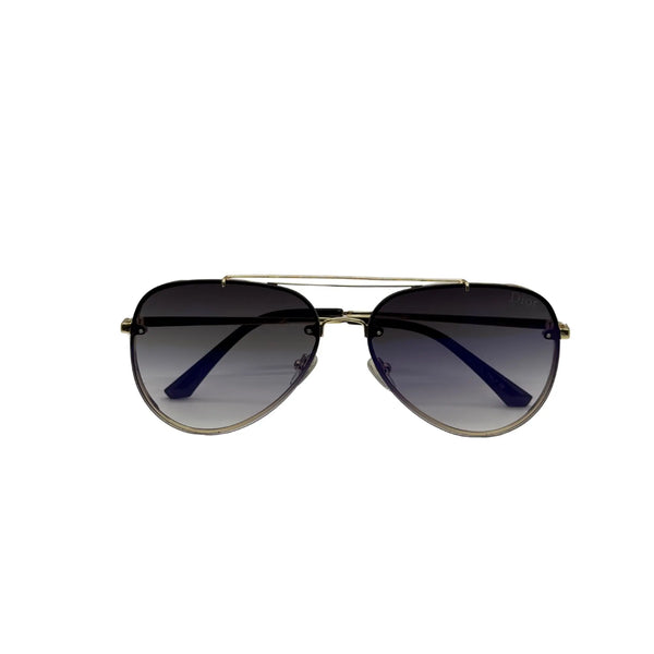 Dior Aviator Sunglasses – Gold Frame, Gradient Lens (Unisex) Elvazon Store