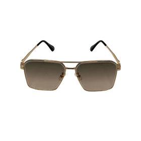 Gucci Style Aviator Sunglasses – Gold Frame, Brown Gradient Lens Elvazon Store
