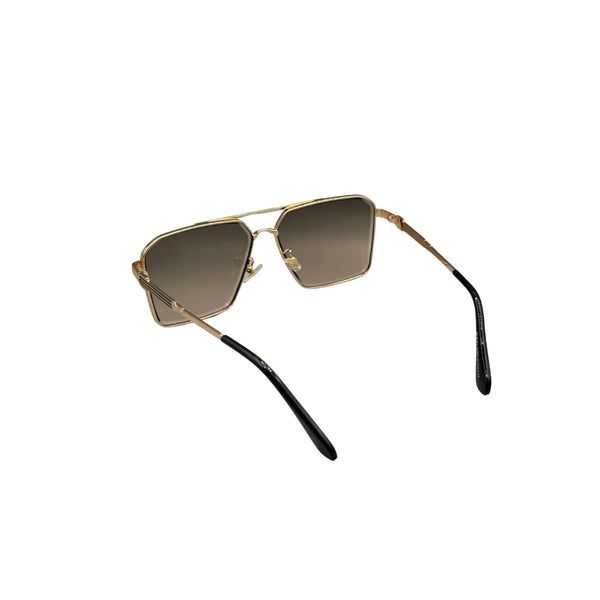 Gucci Style Aviator Sunglasses – Gold Frame, Brown Gradient Lens Elvazon Store