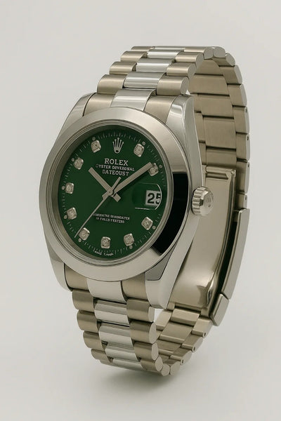 Rolex Oyster Perpetual Datejust Replica – Green Dial | Men Wrist Watch in Pakistan