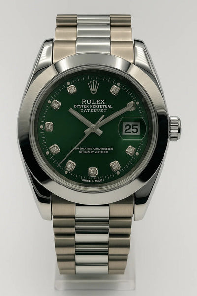 Rolex Oyster Perpetual Datejust Replica – Green Dial | Men Wrist Watch in Pakistan Elvazon Store