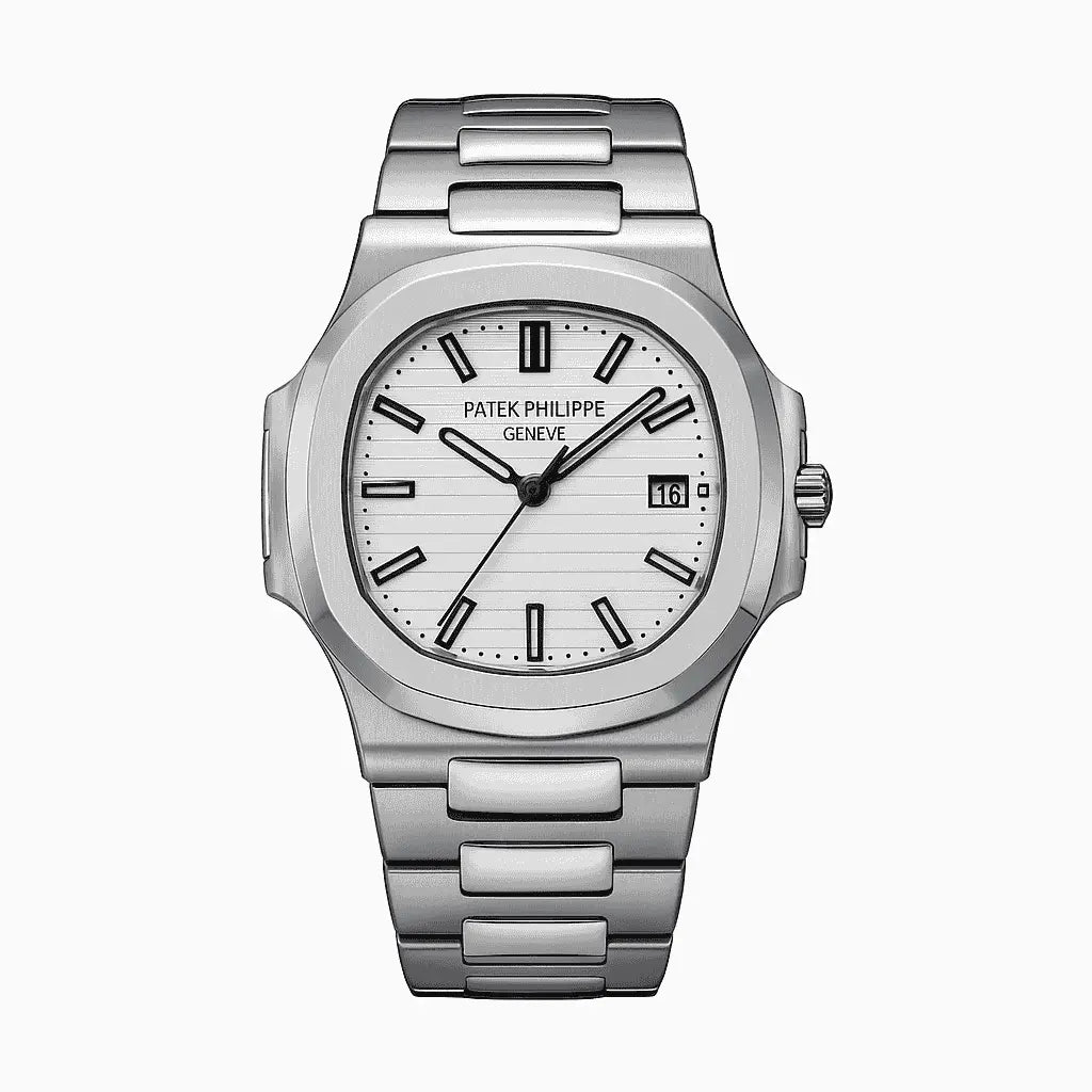 Patek Philippe Geneve First Copy – White Dial Analog Chain Watch | Luxury Branded Watch for Men in Pakistan MayBach